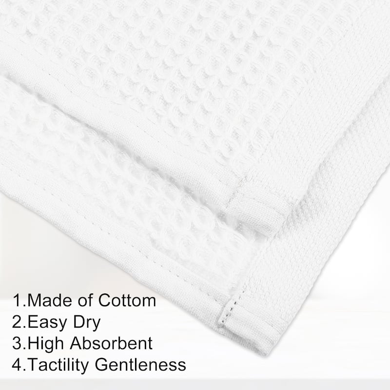 1Pcs Waffle Weave Pattern Soft Absorbent Cotton, Bath Towel, Classic Design, 140x70cm 55.12"x27.56"