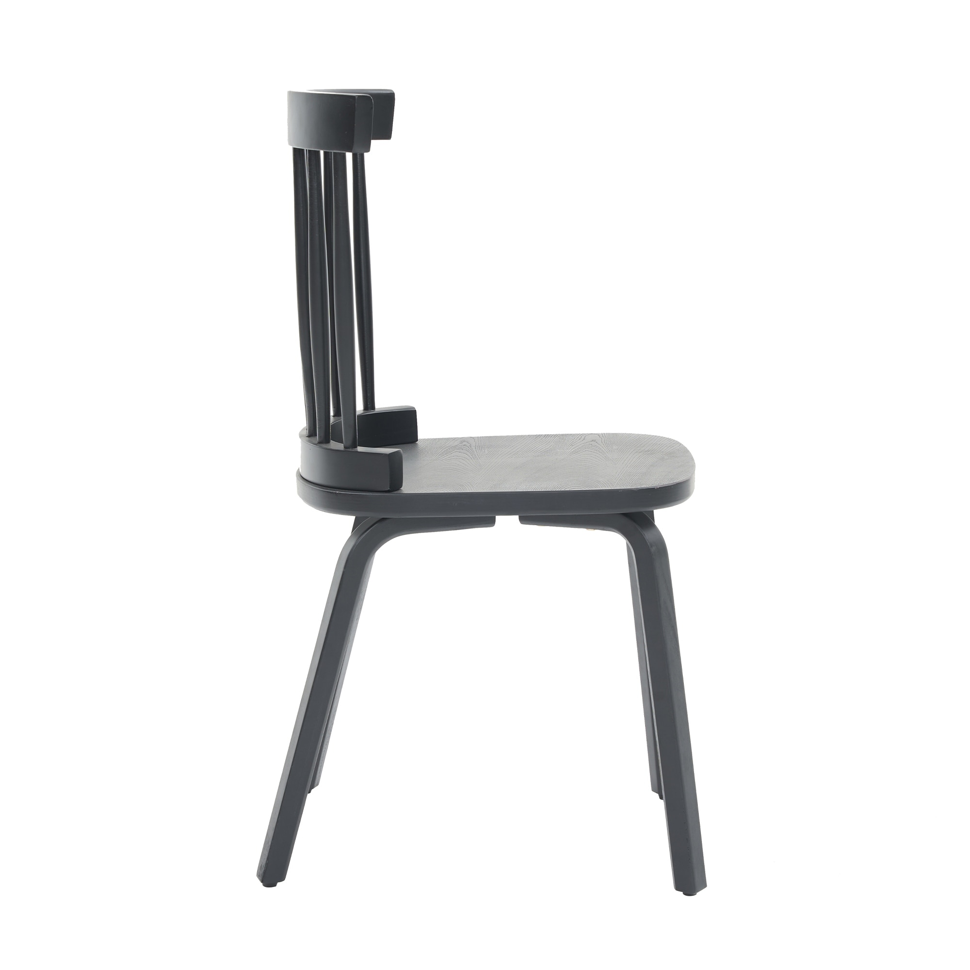 Windsor Dining Chairs Set of 2,Wood Farmhouse Spindle Back, Widen