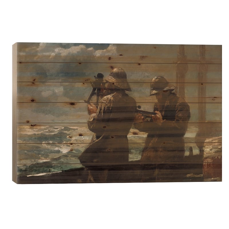 Eight Bells Print On Wood by Winslow Homer - Multi-Color - 18x26x1.5