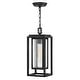 preview thumbnail 1 of 5, Hinkley Lighting Republic 7" Wide LED Outdoor Mini Pendant Black