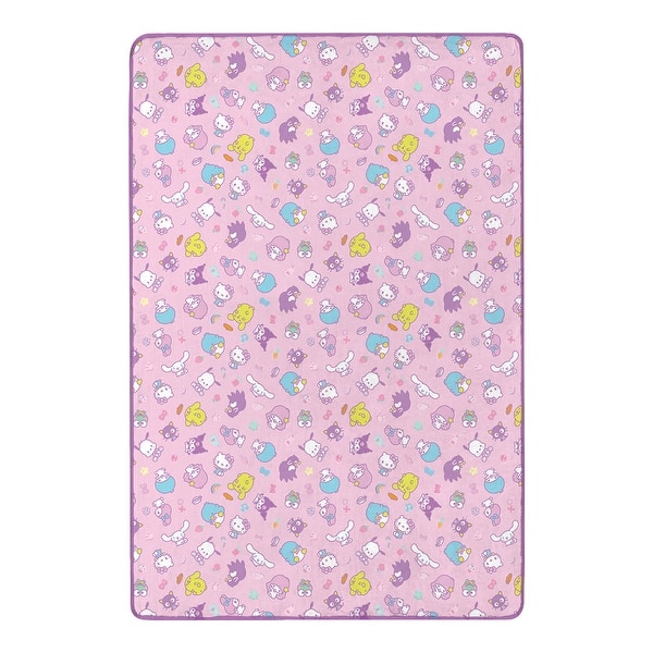 slide 2 of 19, Sanrio Hello Kitty & Friends Cloud Throw Blanket 60x90 inches - Dreamy Drop