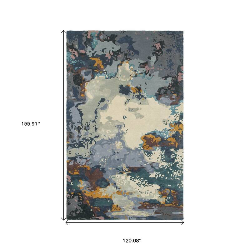 HomeRootsAbstract Industrial Rectangle Area Rug