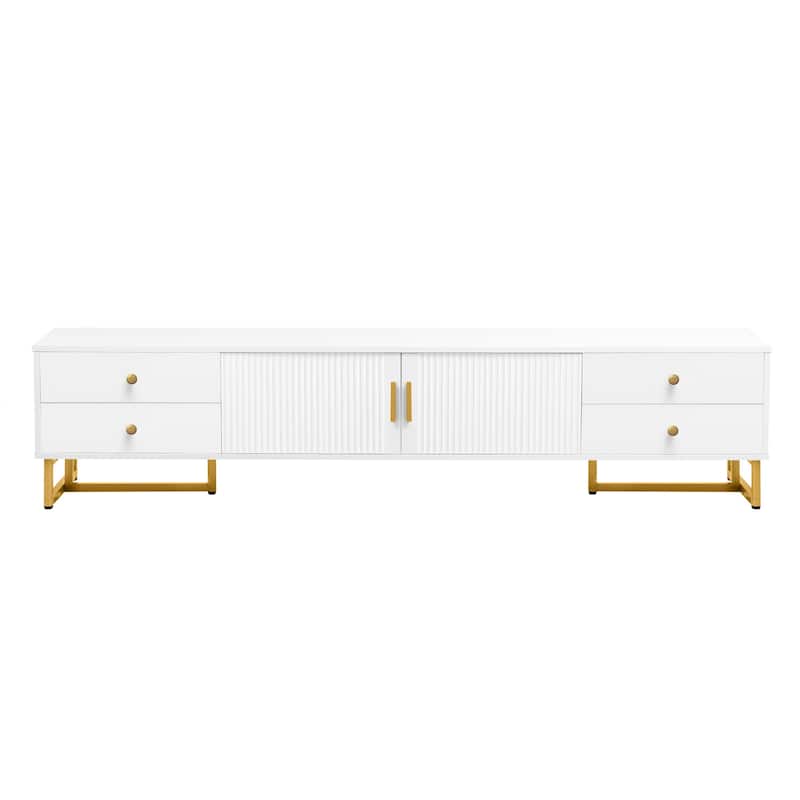 Tv Stand For 65+ Inch Tv, Entertainment Center Tv Media Console Table,Modern Tv Stand With Storage,Tv Console Cabinet Furniture