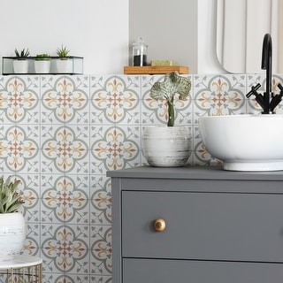 Merola Tile Revival Mini Memory 3-7/8" x 3-7/8" Ceramic Floor and Wall Tile