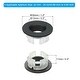 Overflow Ring, Sink Round Ring Cover Basin Trim for Bathroom, Black ...