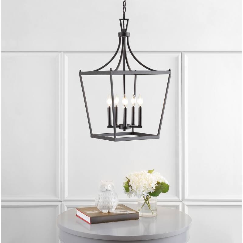 SAFAVIEH Lighting Coriena 5-light Pendant - 16"x16"x32-104" - 16Wx16Dx104H