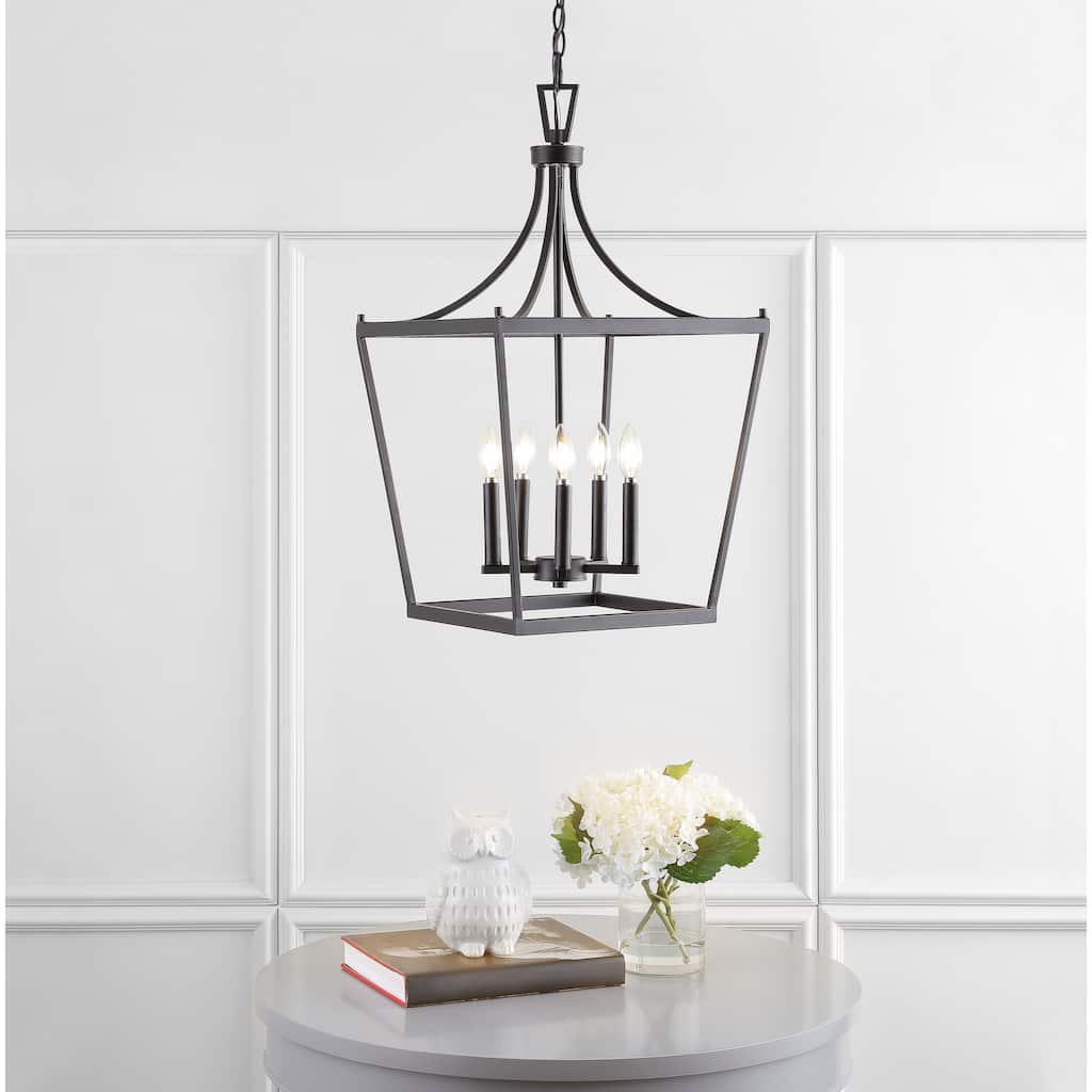 SAFAVIEH Lighting Coriena 5-light Pendant - 16"x16"x32-104" - 16Wx16Dx104H