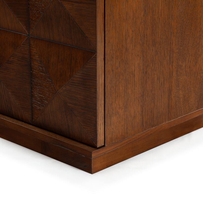 SAFAVIEH Couture Patty 4 Door Wood Media Stand - 63"W x 17"D x 19"H