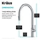 preview thumbnail 96 of 149, Kraus 2-Function 1-Handle 1-Hole Pulldown Sprayer Brass Kitchen Faucet