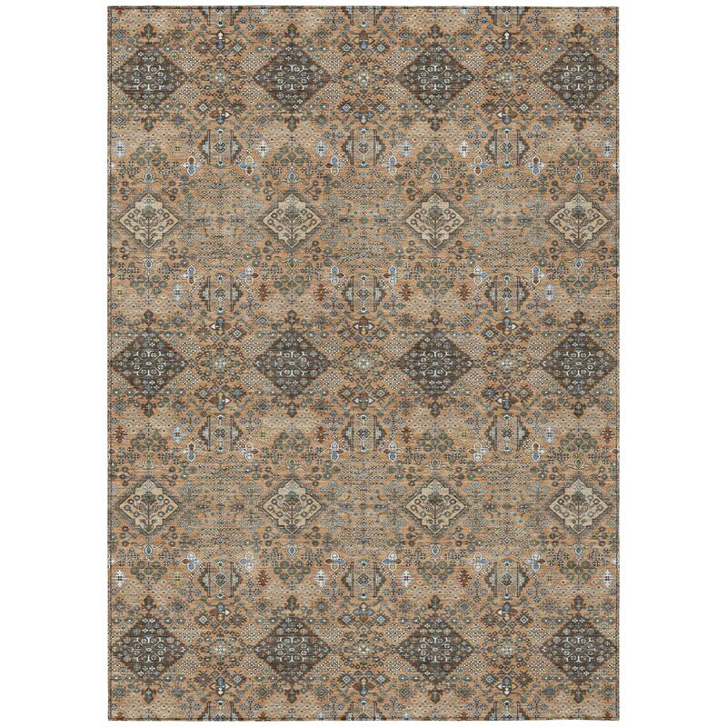 Machine Washable Indoor/ Outdoor Global Bidunga Chantille Rug