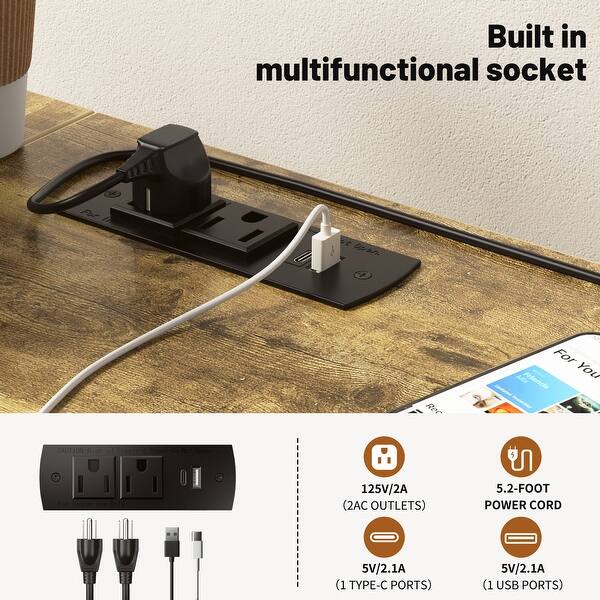 dimension image slide 1 of 2, Charging Station Loft Bed Frame, Twin Size