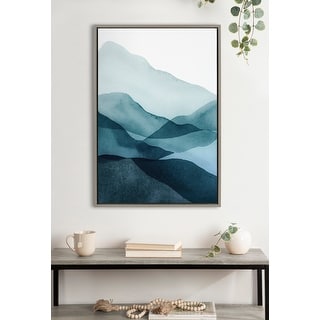Kate and Laurel Sylvie Mountain Range Framed Canvas by Amy Lighthall ...