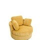 preview thumbnail 14 of 61, Oversized 360 Degreed Swivel Accent Chair Modern Soft Plush Corduroy Round Barrel Chair for Living Room Bedroom with Pillows