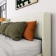 preview thumbnail 7 of 8, Upholstered Bed with Rectangular Headboard (Queen)