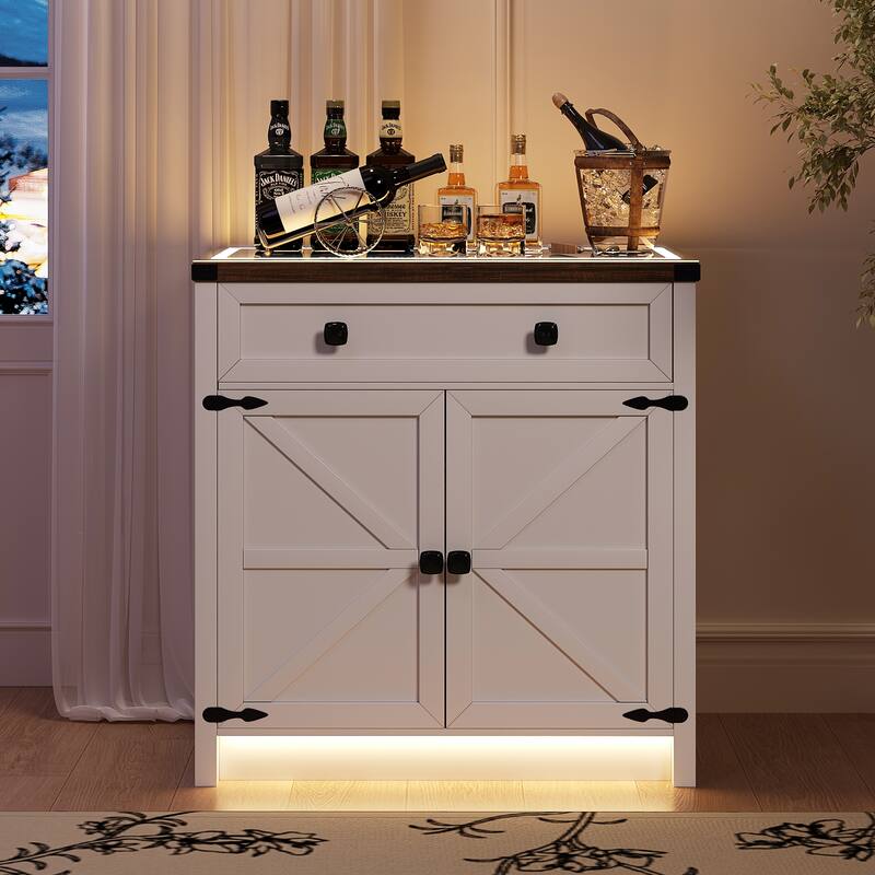 31.5" Wide Sideboard With Led Light