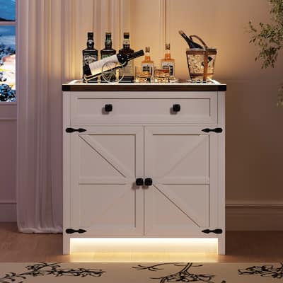 31.5" Wide Sideboard With Led Light