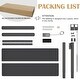 preview thumbnail 14 of 46, Futzca Height Adjustable Electric Standing Desk Sit Stand Computer Stand up Desk with Splice Board(White)
