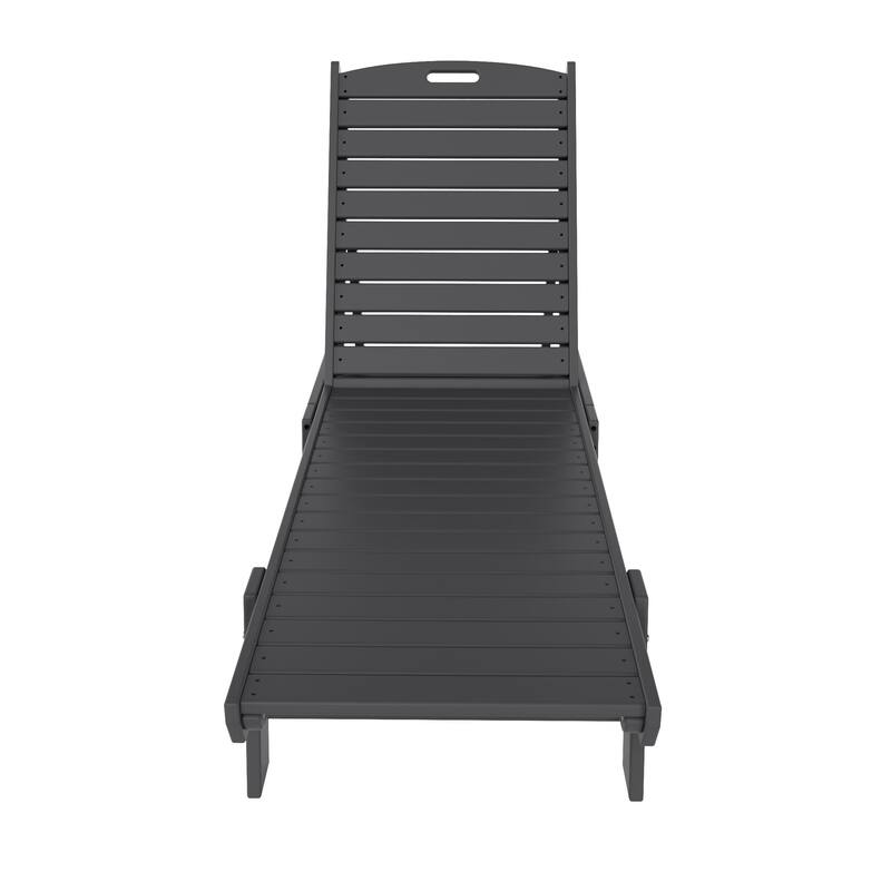Laguna Hdpe All Weather Outdoor Patio Pool Reclining Armless Chaise Lounge