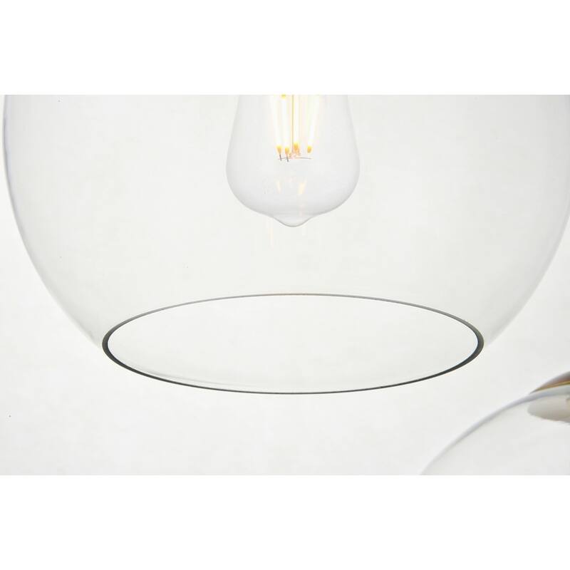 7-Light 54 inch Pendant with Clear Glass