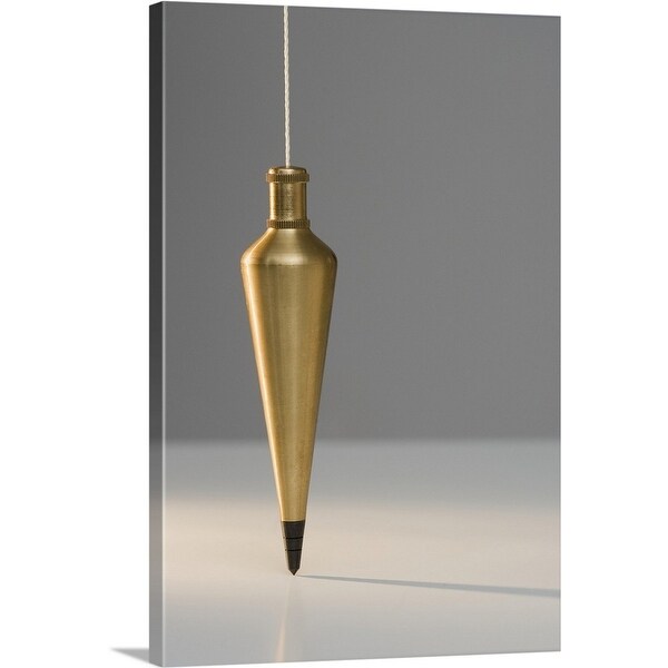 "Plumb bob suspended from plumb line" Canvas Wall Art