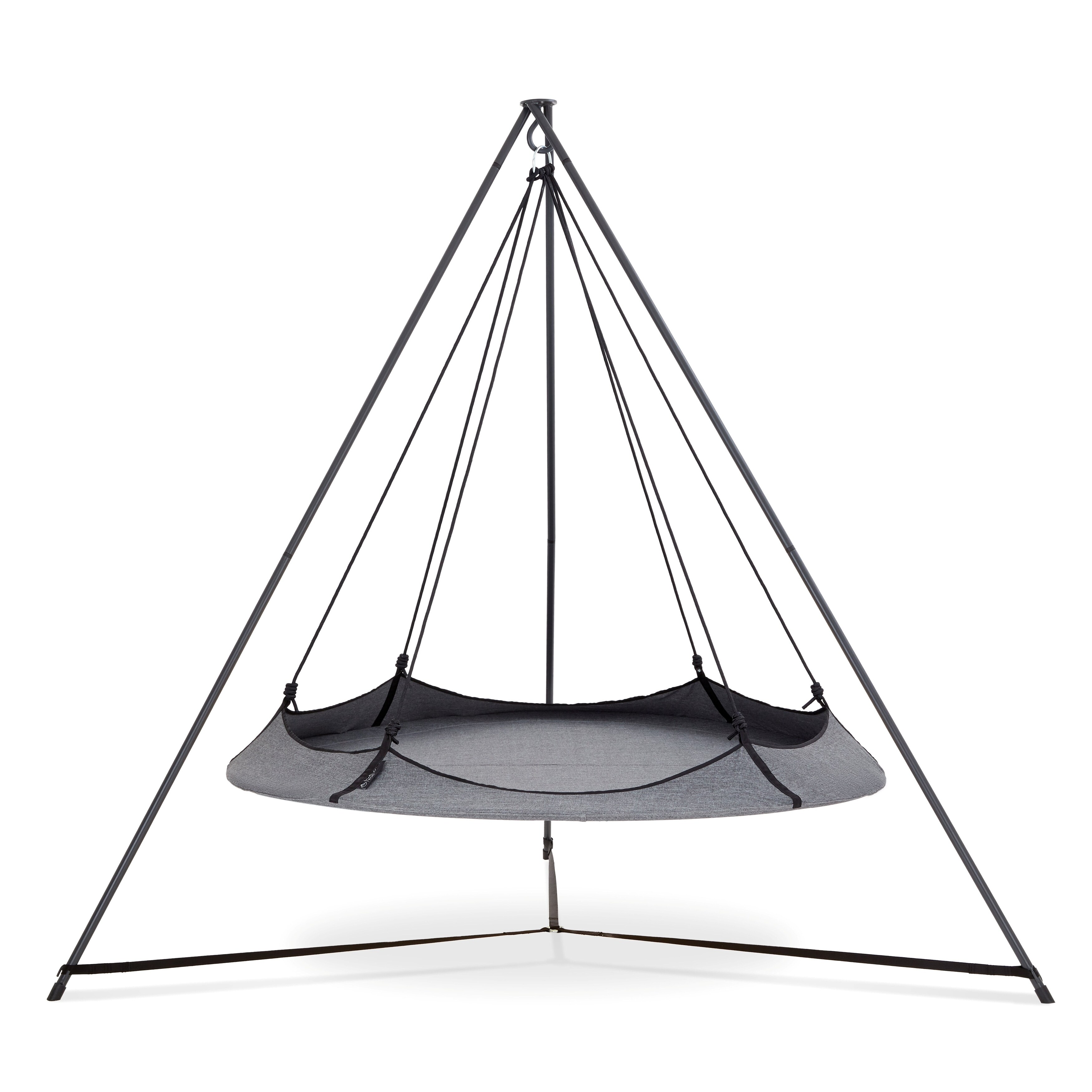 Hangout Pod Gray  and Black Stand Set - 6ft
