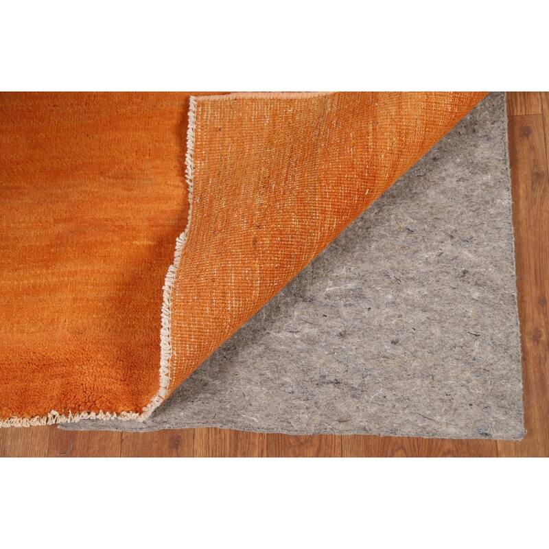 Modern Gabbeh Oriental Rug Handmade Accent Wool Carpet - 3'4"x 4'10"