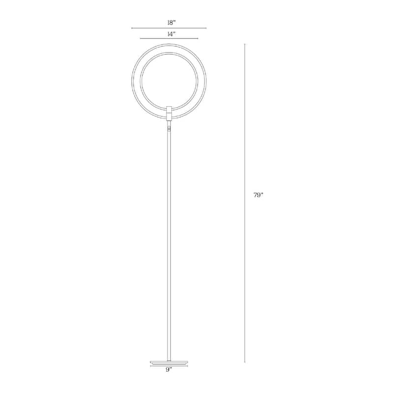 Brightech Eclipse 79 in. Antique Brass Industrial 2-Light 3-Way Dimming LED Floor Lamp with 2 Height Adjustable Heads