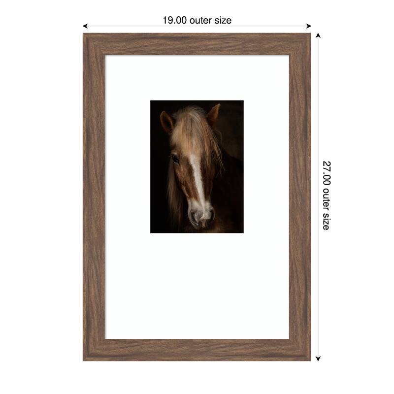 Sapience by Martine Benezech Wood Framed Wall Art Print - 19 x 27 in