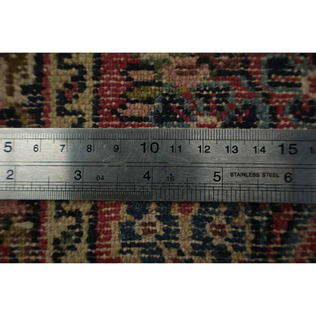 Hand Knotted Oriental 100% Wool Carpet Traditional Floral Red Lilian Area Rug - 2' 8'' X 2' 0''