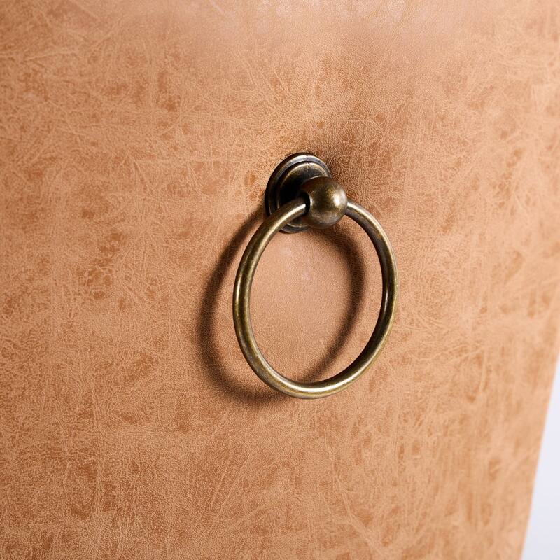 GDF Studio - Riveton Modern PU Upholstered Swivel Bar Stools with Tufted Backs (Set of 2)