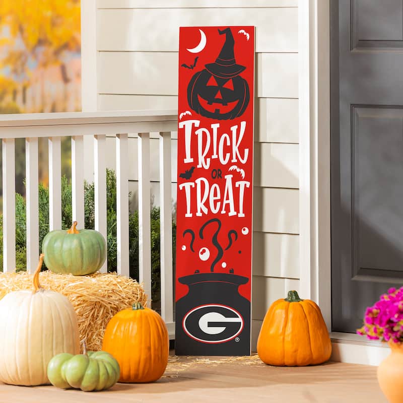 47" Double Sided Seasonal Porch Leaner, University of Georgia - 47" x 11.25" - Halloween