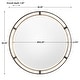 preview thumbnail 2 of 3, Uttermost Carrizo 36" Round Contemporary Bronze and Gold Wall Mirror