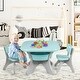 preview thumbnail 15 of 20, Kid-Friendly Activity Table & Chair Set with Built-in Storage for Creative Play