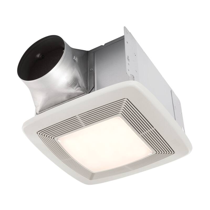 Broan 130 CFM 1.5 Sone Ceiling Mounted Bathroom Exhaust Fan with - White