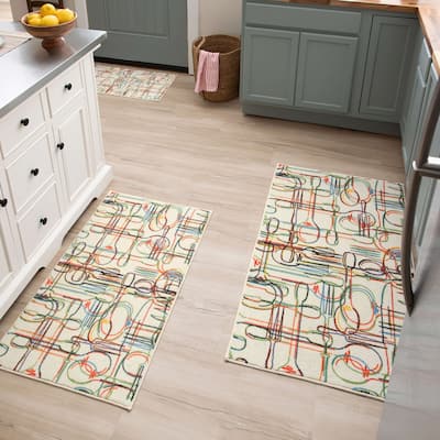 Mohawk Home Machine Washable Spoons and Things Kitchen Accent Rug