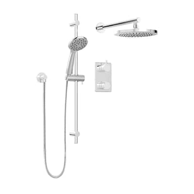 Belanger Universal Thermostatic Shower System from Wall