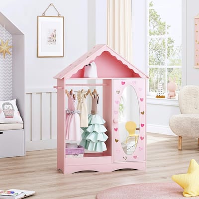 COSTARS Kids Dress-Up Storage with Mirror: A Fun and Functional Addition to Any Bedroom or Playroom