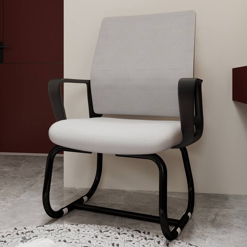 Roomfitters Minimalist Modern Office Chair - Metal Frame, Soft & Comfortable, Home & Office Use