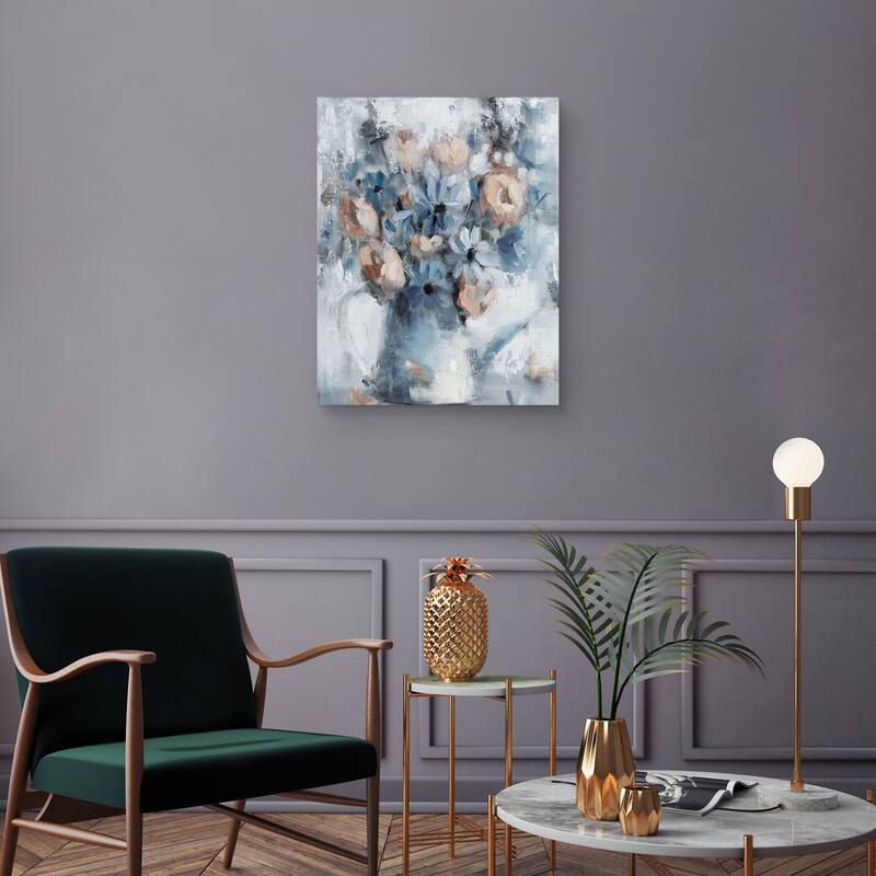 Peaches and Cream Light Crop by Jennifer Stottle Taylor Canvas Art Print