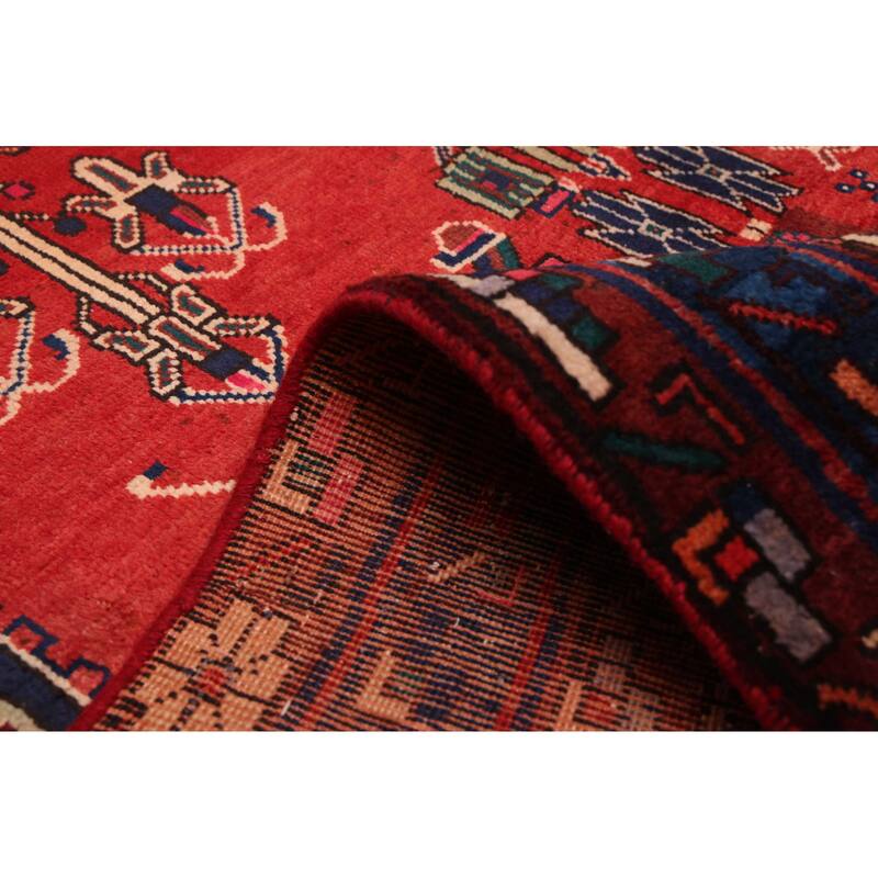 ECARPETGALLERY Hand-knotted Melis Red Wool Rug - 5'3 x 7'5