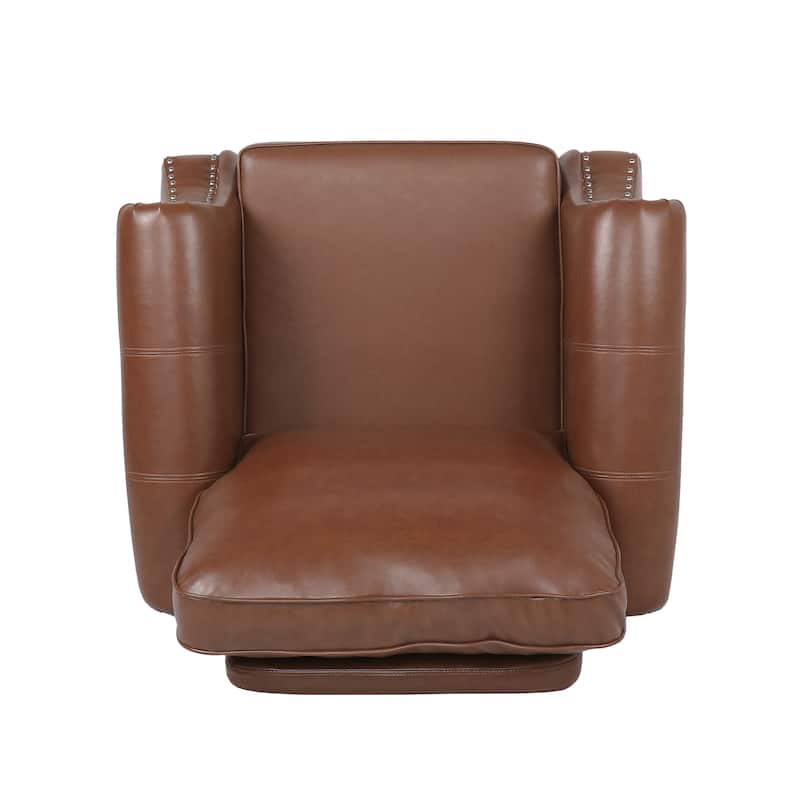 Dowd Faux Leather 3 Piece Club Chair and Sofa Set by Christopher Knight Home