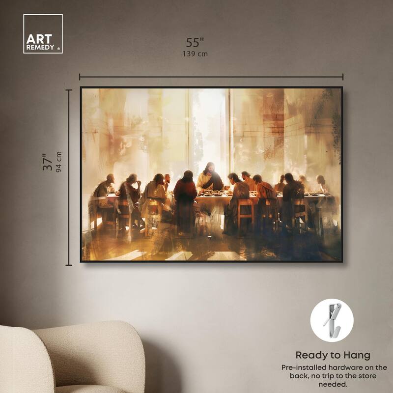 Supper in His Light Canvas by Art Remedy