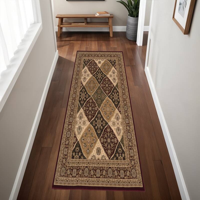 HomeRoots Piko Moroccan Traditional Runner Area Rug - 2' X 7'