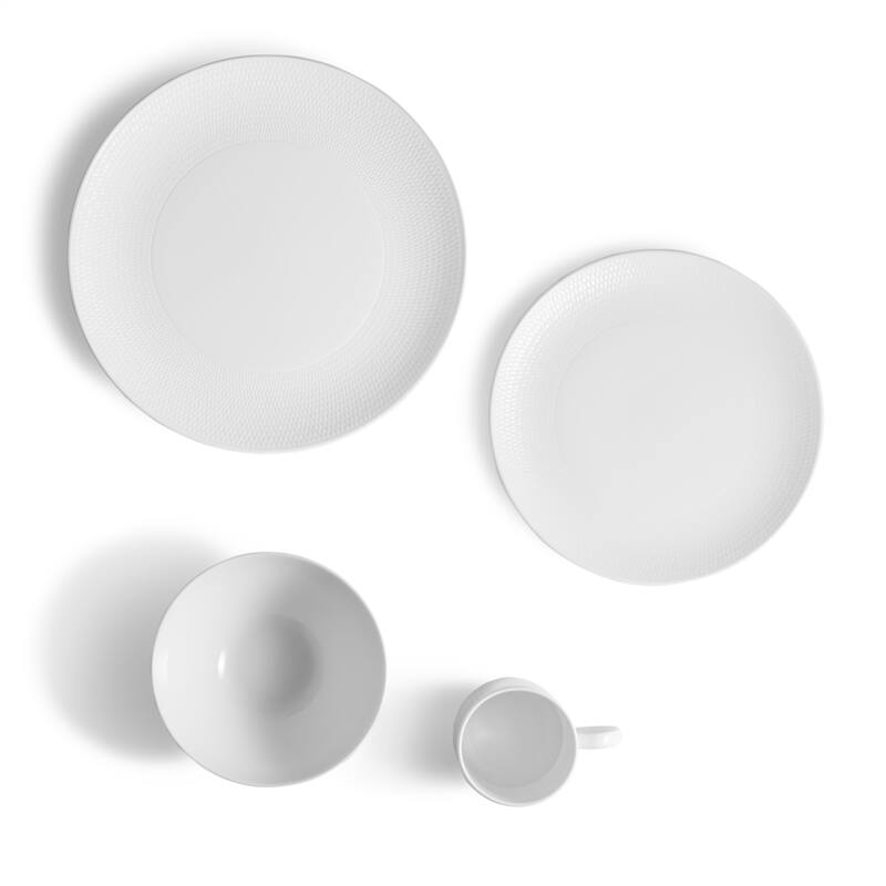 Wedgwood Gio White 4-piece Fine Bone China Place Setting