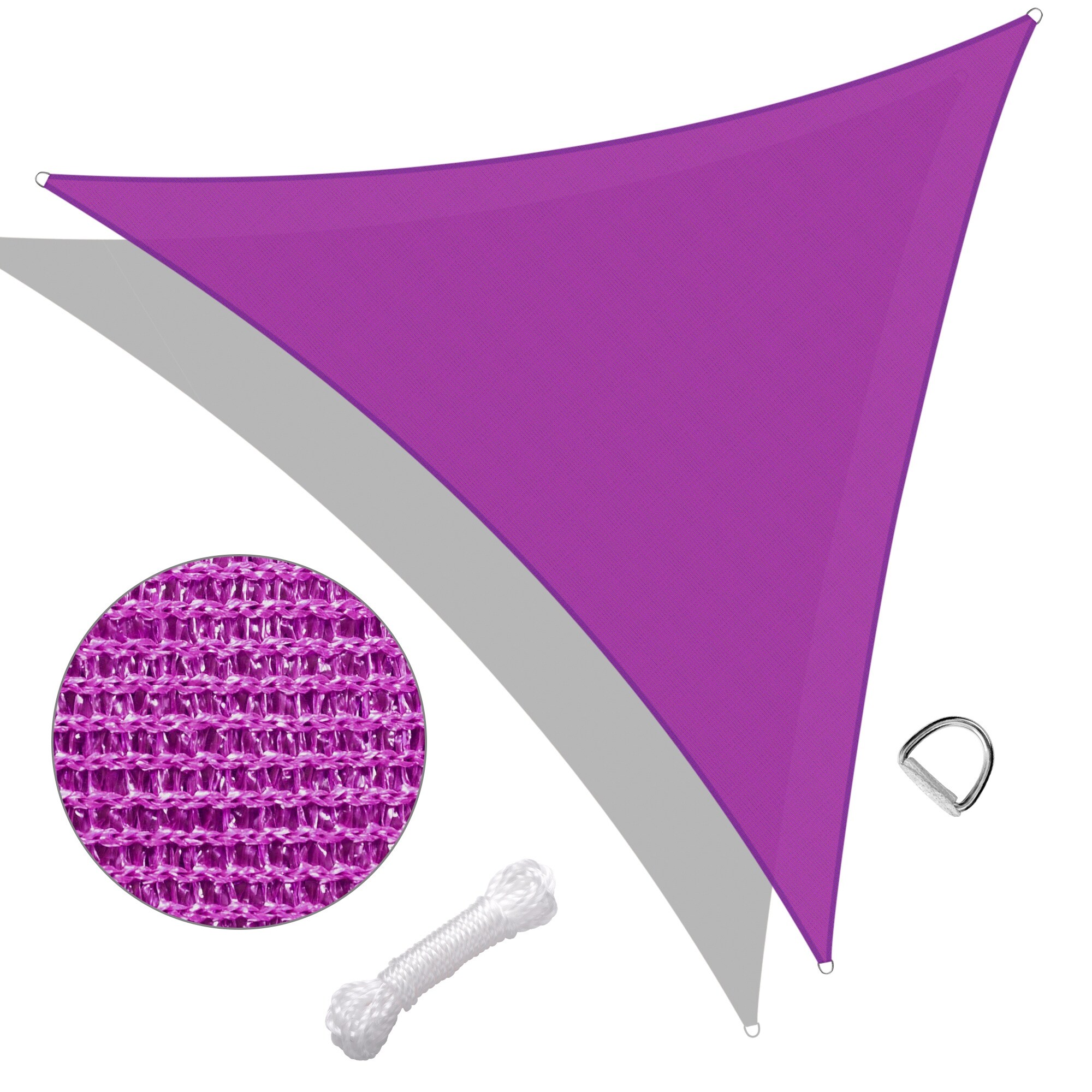 28' x 28' x 28' Triangle Sun Shade Sail/ Red Purple - Bed Bath & Beyond -  35848618