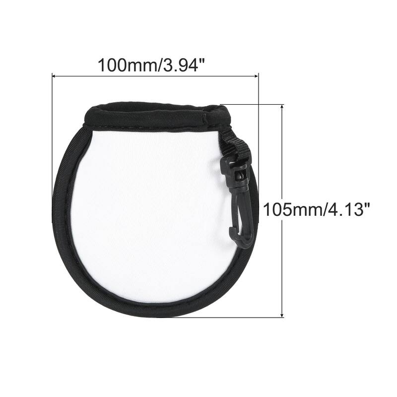 Golf Ball Cleaner Portable Pouch Pocket Washer Bag with Clips