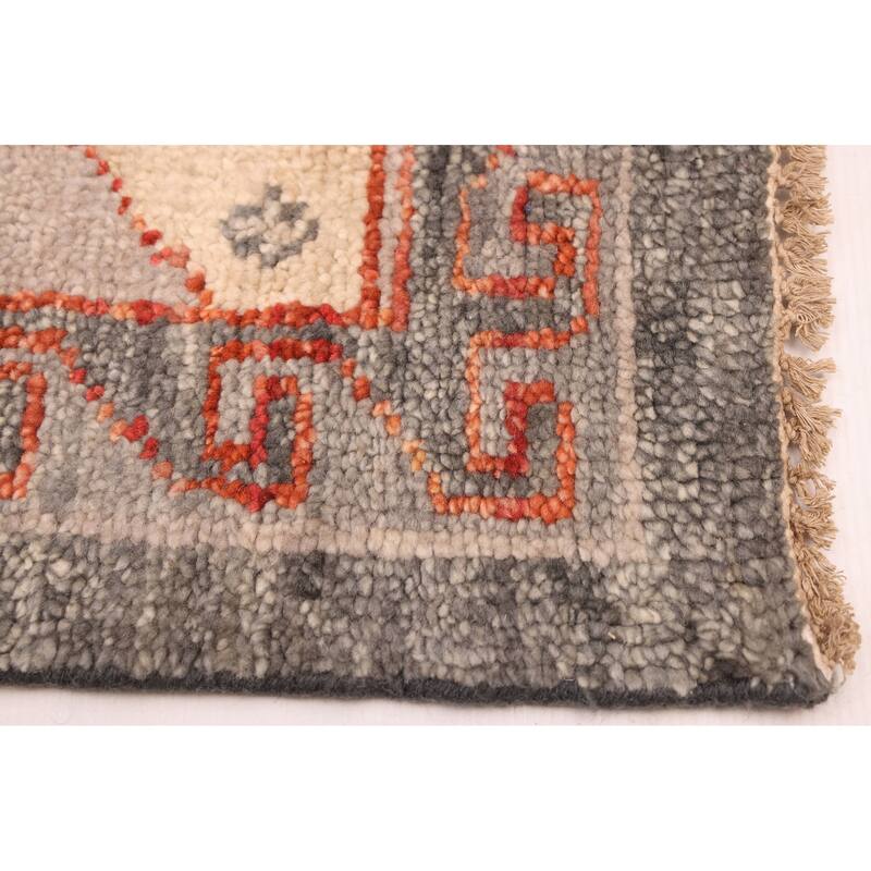 ECARPETGALLERY Hand-knotted Jules Serapi Dark Grey Wool Rug - 9'11 x 13'7