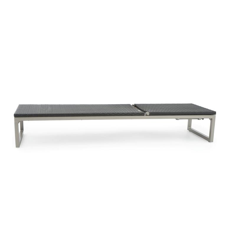 Milo 2 Piece Sunbrella Outdoor Patio Espresso Chaise Lounges