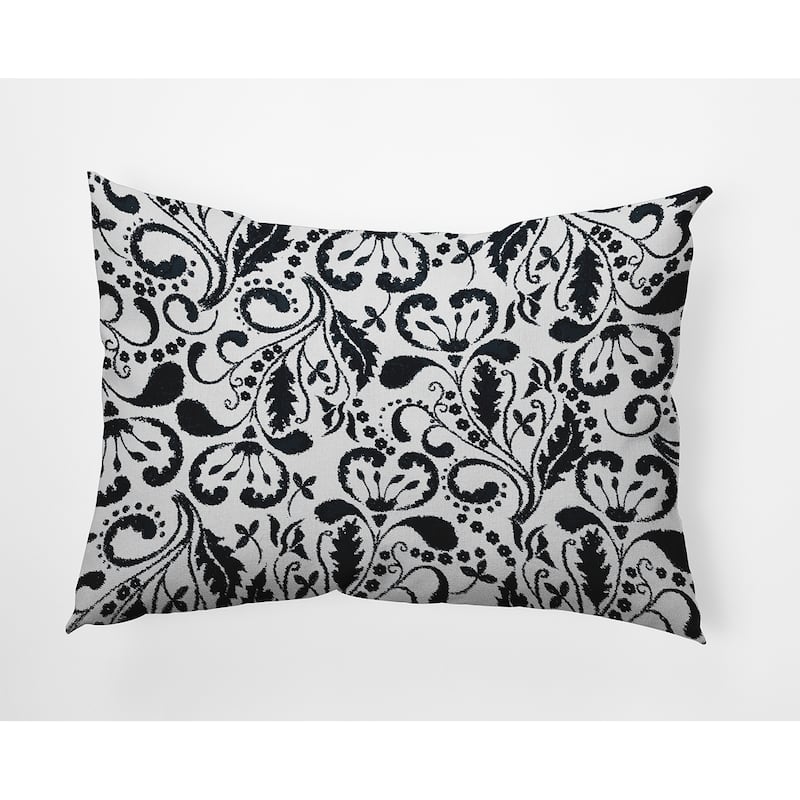 Aurora Indoor/Outdoor Throw Pillow - Black - 14" x 20"