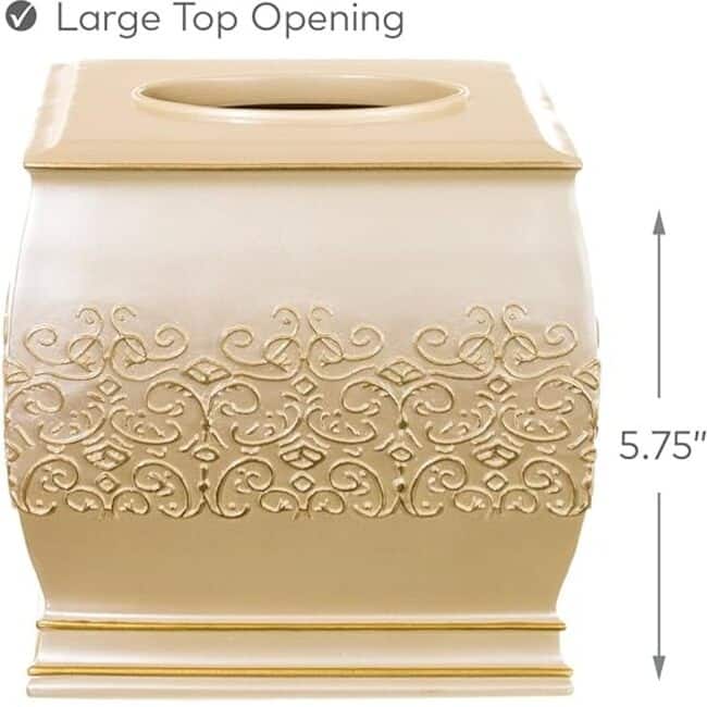 Creative Scents Shannon 6-piece Bath Accessory Set - Beige